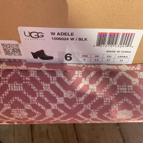 UGG Adele heeled Clog - As new with box US 6 - Picture 6 of 6